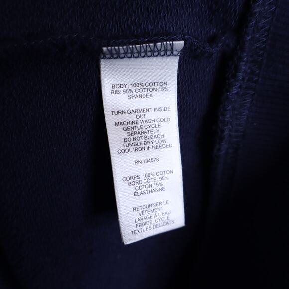 VINEYARD VINES Polo Popover Sweatshirt Navy Blue Long Sleeve Women's M - Picture 9 of 10